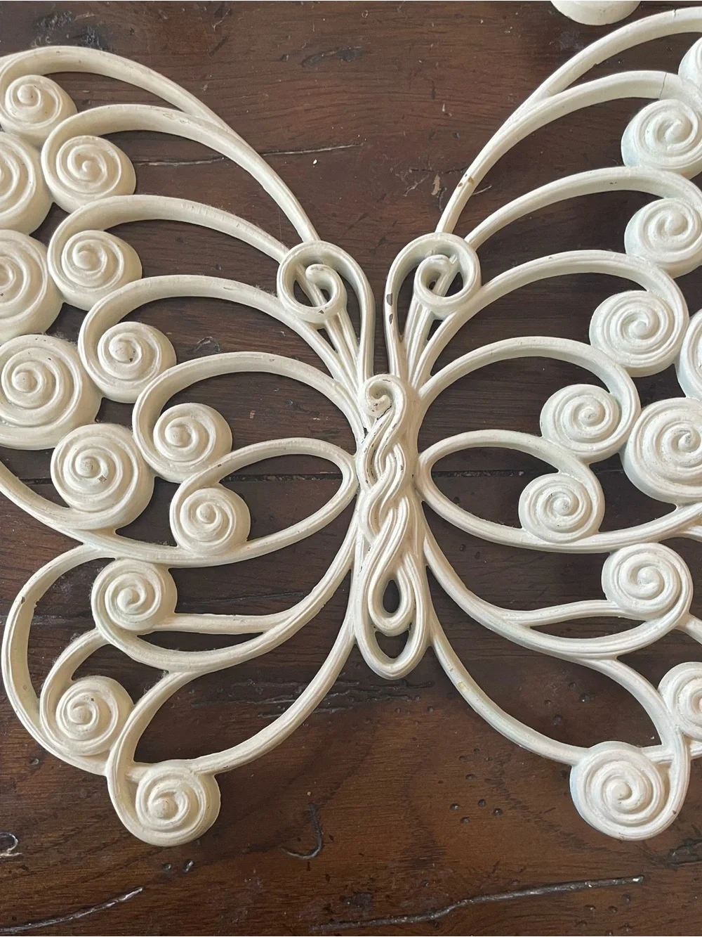 Vintage Burwood Butterfly Wall Plaques 1976 Syroco Style Homco Set of 2 USA
